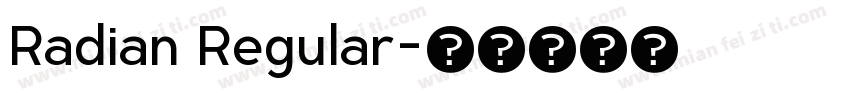 Radian Regular字体转换
